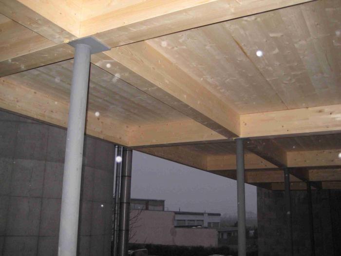 Innenansicht - Deckenkonstruktion